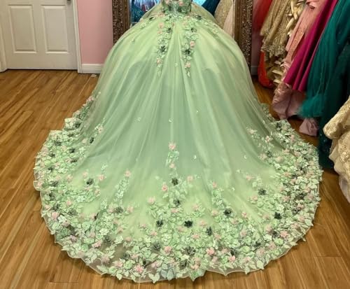XYAYE Off Shoulder Quinceanera Dresses Puffy Lace Ball Gown for Women Beaded Sweet 16 Dress with Train3
