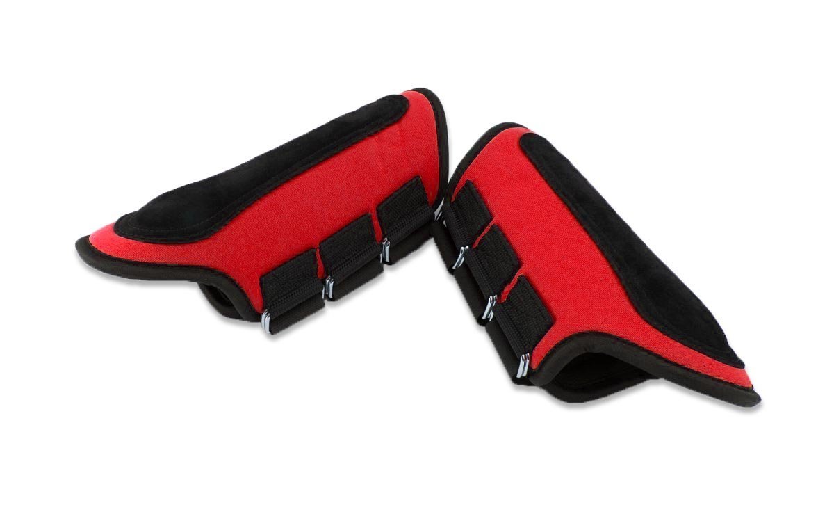 Bottes De Cheval à Attelle Schneiders Néoprène Rouge - Grandes Tailles