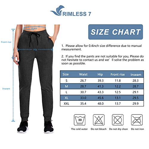 image for RIMLESS 7 Women's Sweatpants with Pockets Athletic Yoga Lounge Pants D