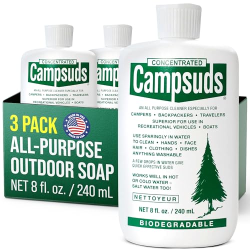 CONCENTRATED CAMPSUDS Sierra Dawn Biodegradable Camping Soap - All-Purpose Camp Dish Soap, Shampoo,...