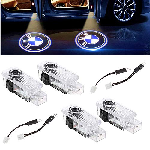 Juego de 4 luces de cortesía para puertas de coche, Luz de bienvenida del logotipo del coche