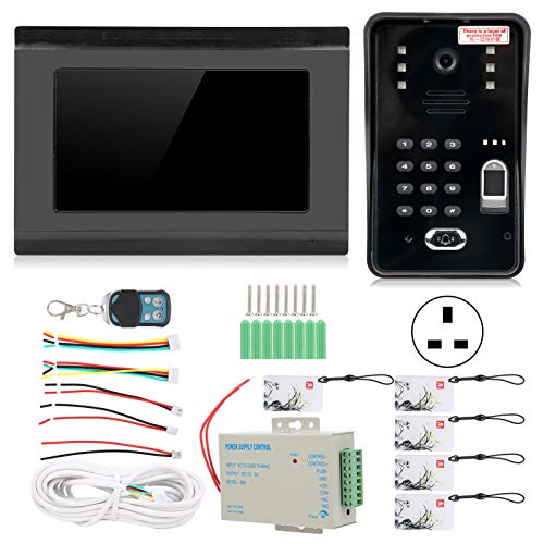 Video-Türklingel-Gegensprechanlage, Video-Türsprechanlage, Monitor Video-Türklingel-Türklingelsystem, unterstützt Überwachung,