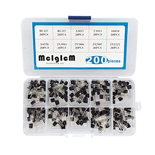 Mcigicm transistor kit,200pcs bc337 bc327 2n2222 2n2907…