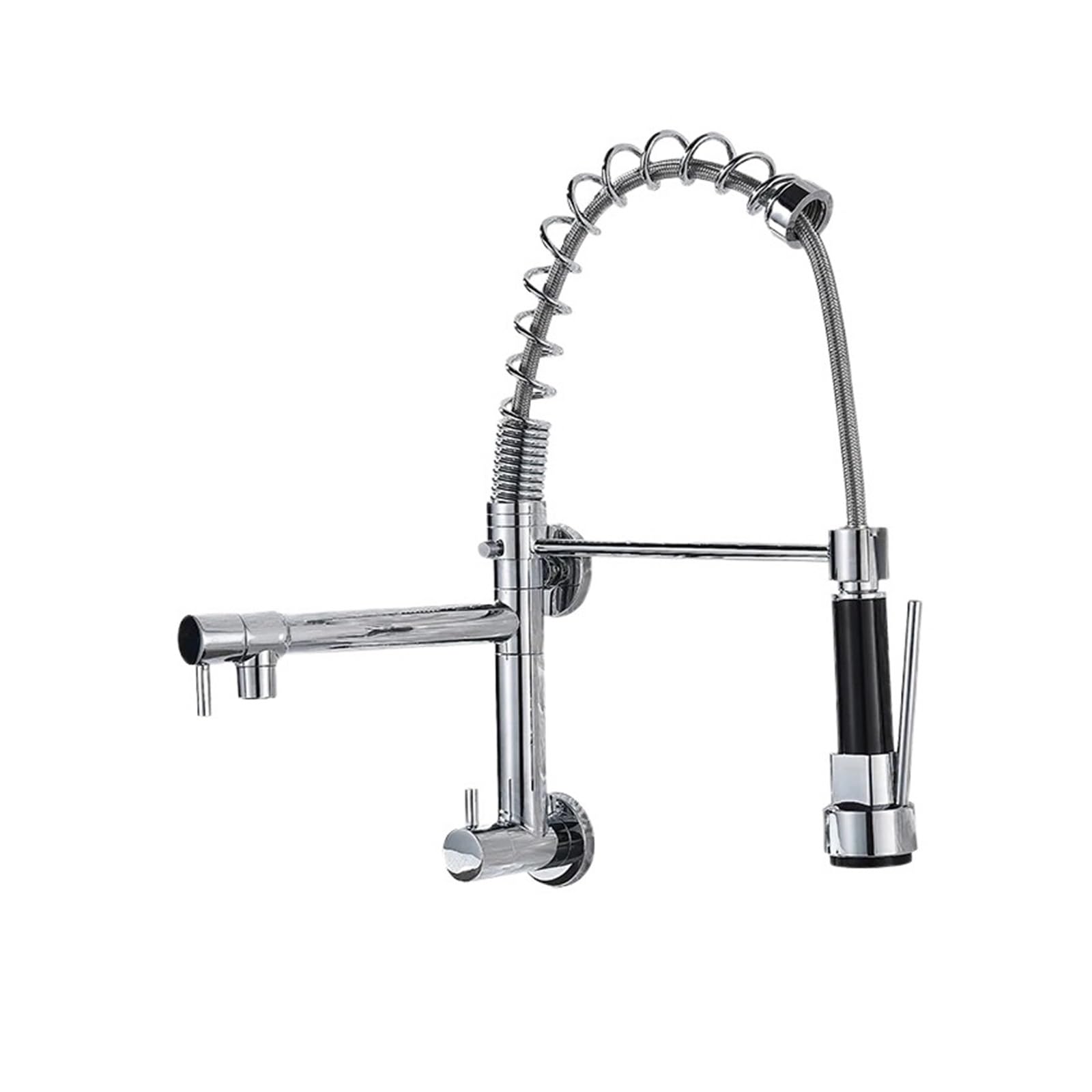 Mélangeur d'eau froide de cuisine pour îlot central et grand évier à double bac