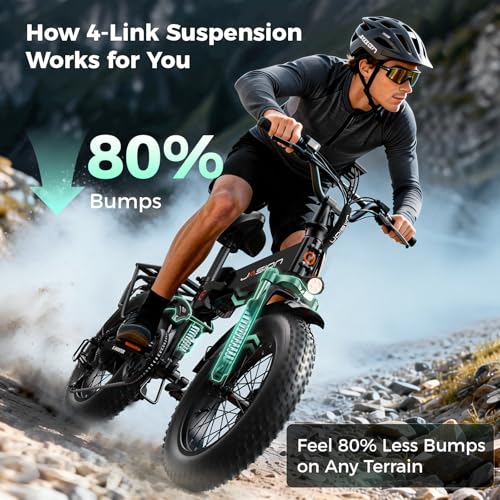 Image of Jasion X Hunter /PRO Electric Bike for Adults,1800W /1400W Peak 20''Fat Tire Foldable Ebike,Folding E Bike Up to 80 /70 Miles Range,720 /624WH Removable Battery,30 MPH E Bike,Certified by UL2849