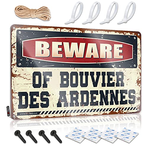 Signaler Bouvier des Ardennes panneau bois décoration entrée maison