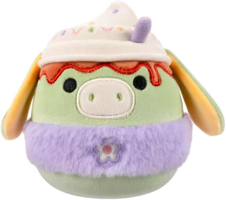 Squishmallows 2025 Original 8-Inch Easter A Squad Plush - Collectible Soft & Squishy Mini Stuffed Animal Toy - Add to Your Squad - Gift for Kids, Girls & Boys (Juniper The Green Donkey)