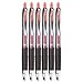 Uni-Ball Signo Gel 207 Rollerball Pens, 0.7mm, Medium Point, 6-Count (Red)