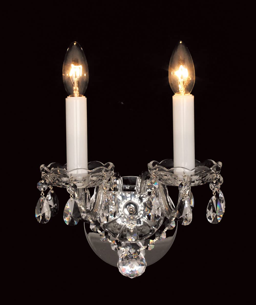 Impex Stella Beaded Light Candle Wall Lamp