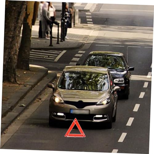 Triángulo de advertencia reflectante portátil para vehículo miniatura 5