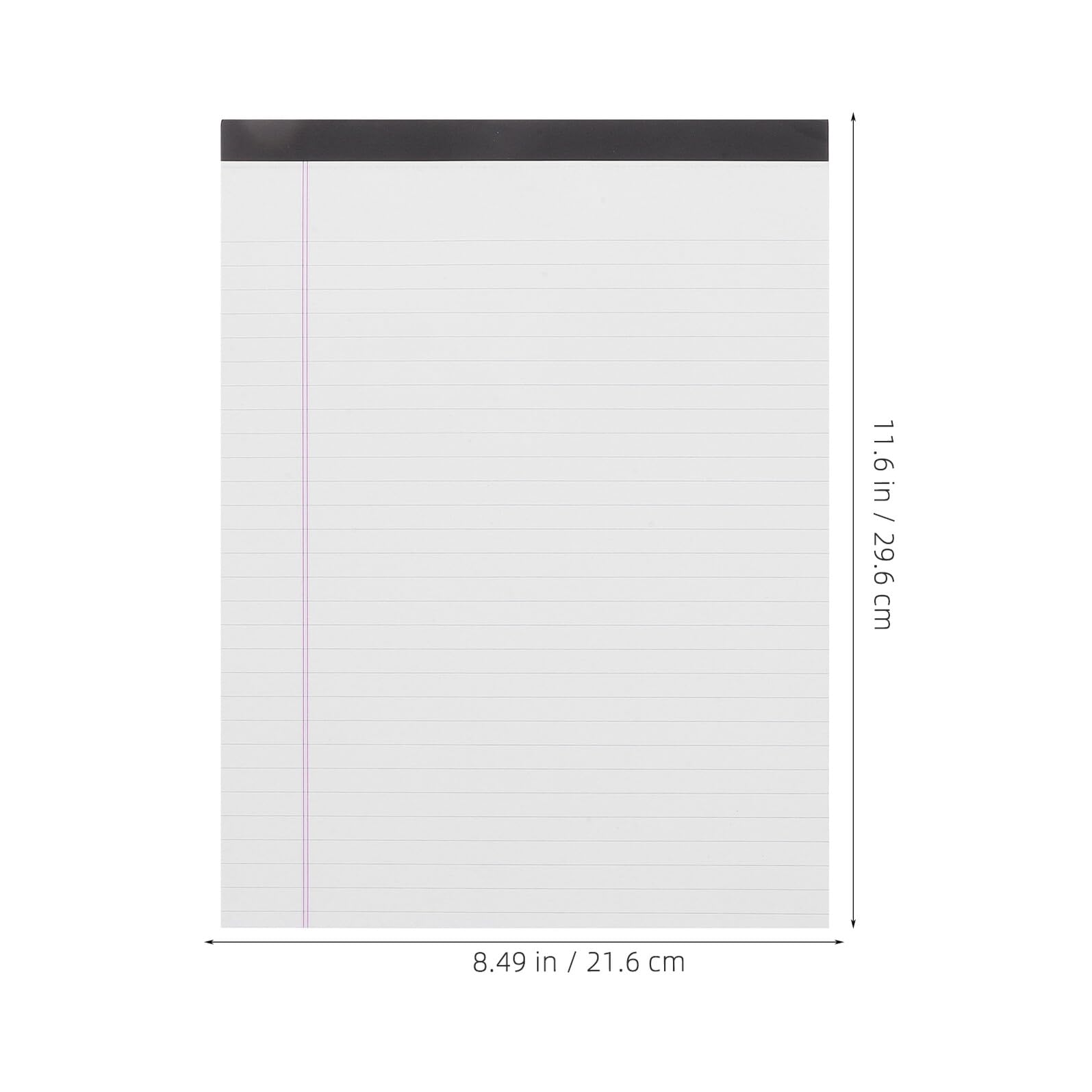 Ipetboom 4 pezzi Blocchi Note Legali Carta Liscia e Spessa con Righe Blu Blocco Appunti Universitario e Ufficio Formato Wide Ruled per Scrivere e Disegnare di Quaderni Portatili