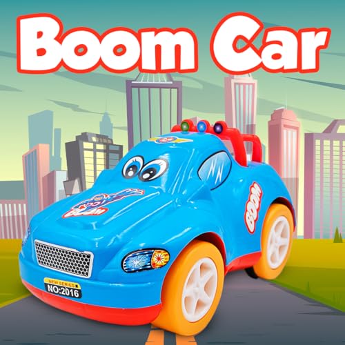 Image of ToyBharat Boom Car - Friction-Powered Multicolour Toy for Kids 1-6 Years, Realistic, Safe & Battery-Free Fun