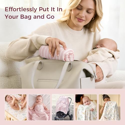 Image of Momcozy Baby Towel with Hooded - Ultra Soft & Absorbent Large Bath Towel Set for Comfort & Gentle on Baby's Skin - Shower Gift & Bath Essential & Baby Registry Search for Newborn,Infant,Toddler,Kids