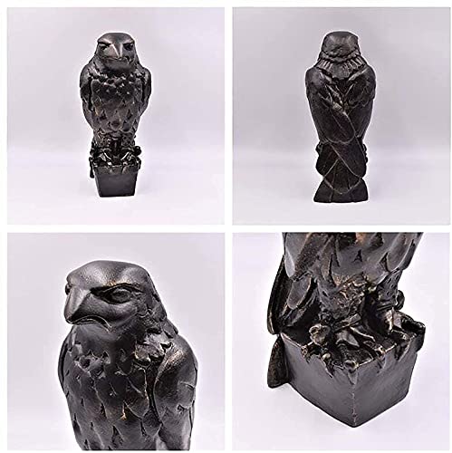 Ynny The Maltese Falcon Statue Prop Secret Compartment Or Gold Edition!1941 Maltese Falcon Statue Replica,Handmade For Home Decor,Personalise Figurine For Office Desktop Decor,15Cm (Black) (Y-88) #TOP1