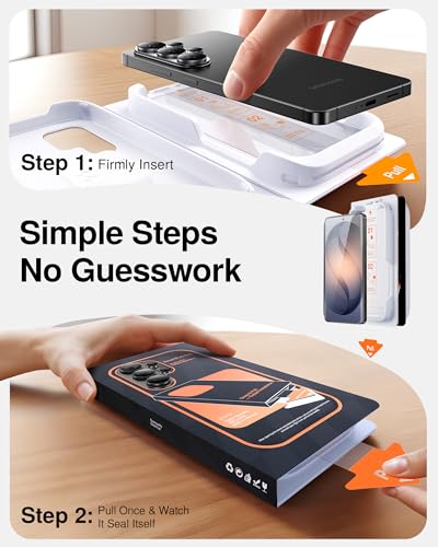 SMARTDEVIL 3 Pack Screen Protector for Samsung Galaxy S26 Plus Ultrasonic Fingerprint Anti-Shatter 9H Tempered Glass Easy Install - image 9
