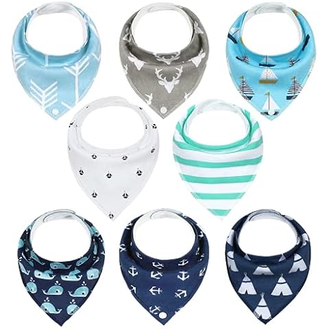 Baby Bandana Dribble Bibs Drool Bibs for Drooling and Teething 8 Pack Super Soft and Absorbent for Boys Girls by YOOFOSS Cover