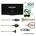 Planters' Choice Premium Bonsai Tool Kit + Bonsai 101 Book -Set Includes:Wooden Rake, Long & Wide Spades, Scissors, Tweezers, Bamboo Brush, & Pruning Shears (Trimmer/Clipper) in Fabric Storage Holder