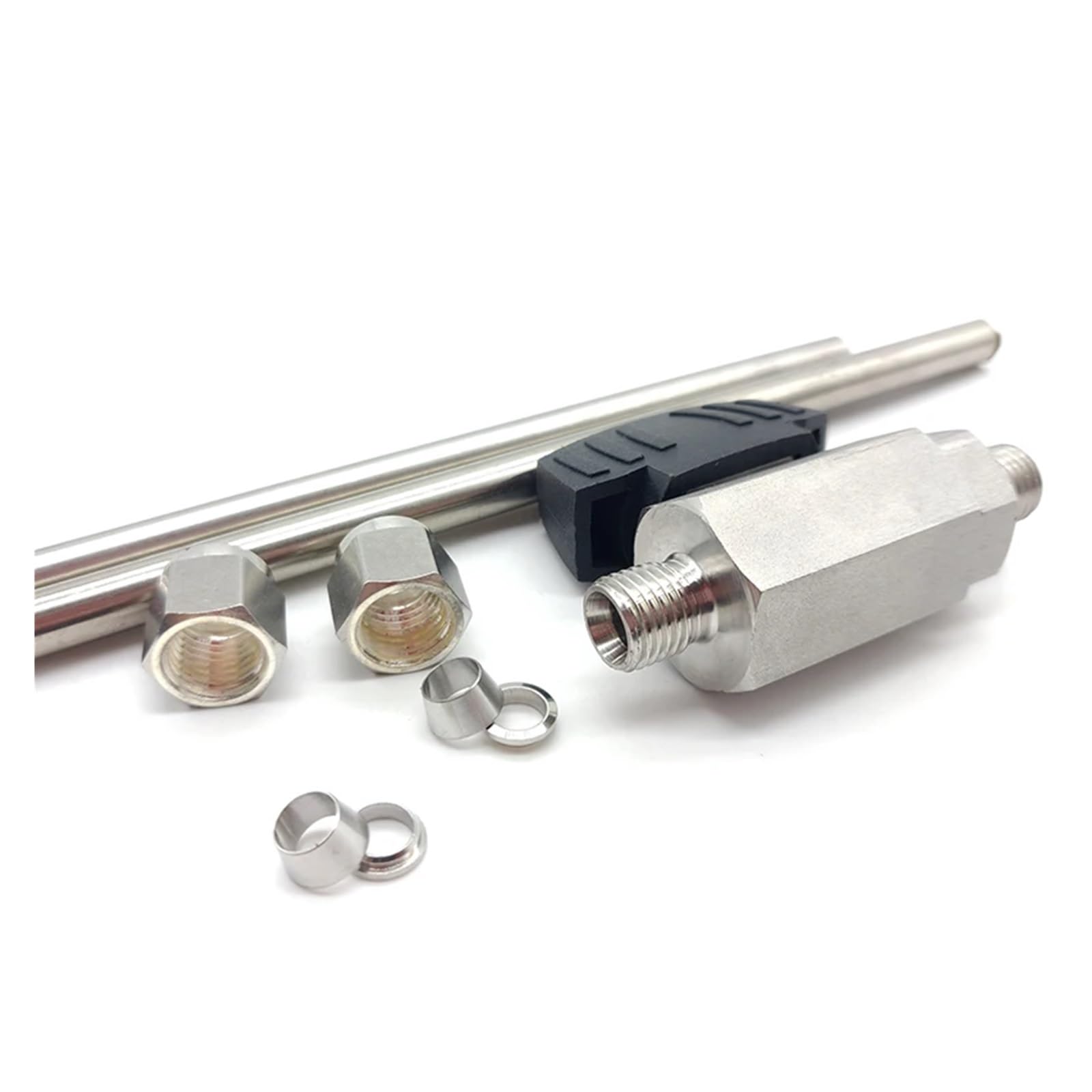 Zawór kulowy ze stali nierdzewnej 316L z podwójną nasadką (6 mm, 8 mm, 10 mm, 1/4", 3/8" i 1/2"), wysokociśnieniowy, sześciokątny, do instrumentów pneumatycznych (0,75 cala)