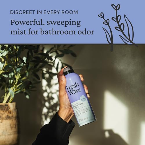 Image of Fresh Wave Lavender Air Freshener Spray, 8 oz Room Odor Eliminator | Fine mist non-aerosol, Plant oil formula, Bathroom and pet area safe, No sulfates or parabens, Fabric and linen spray