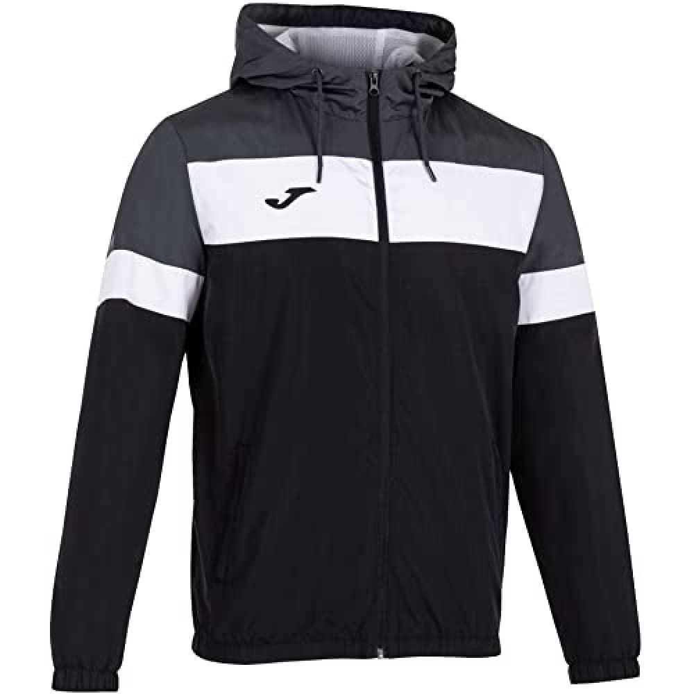 Joma Men's Crew Iv Raincoat, Black-Anthracite, 6XS
