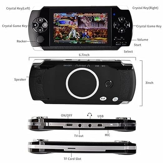 Image of X7 Handheld Game | 4.3 inch Screen | 10000+ Built-in Retro Games | Dual Joystick | Rechargeable Gaming Console for Kids & Adults