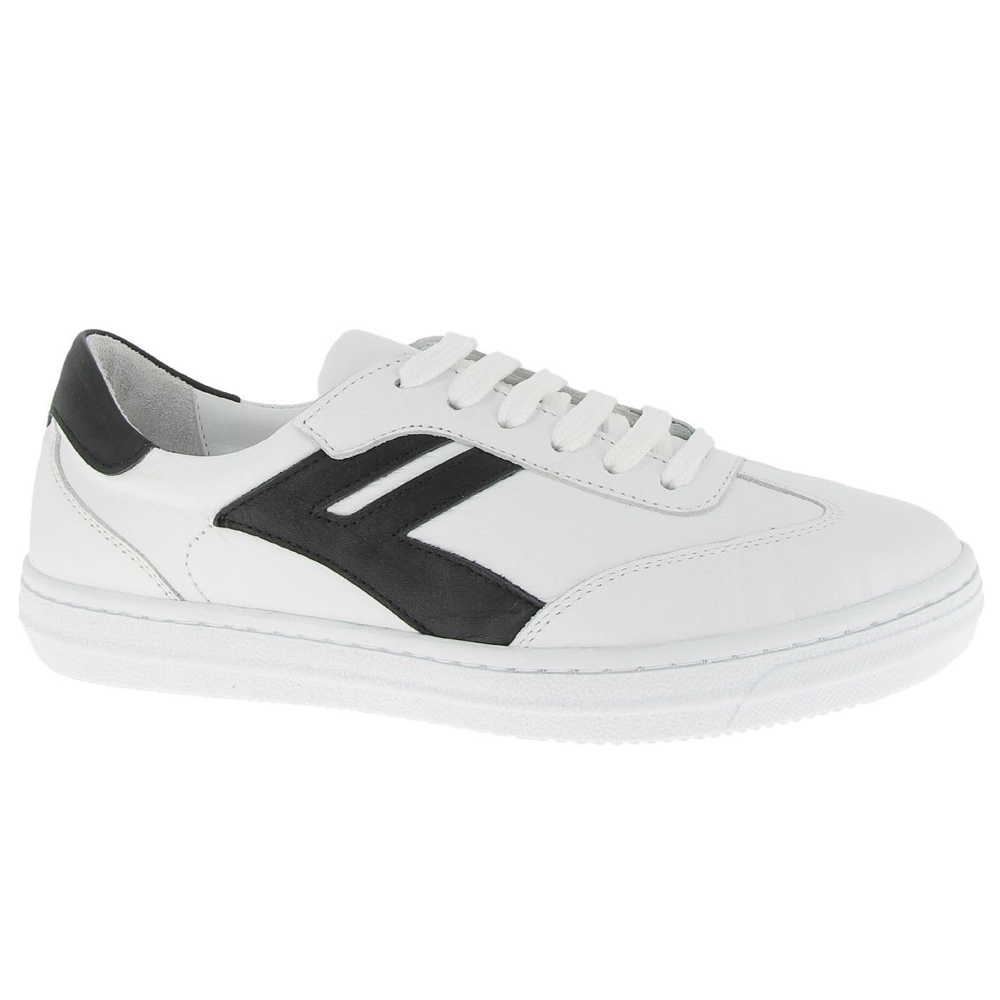 Andrea Conti Women's Damen Low Top Sneaker Freya, White Black, 7.5 UK