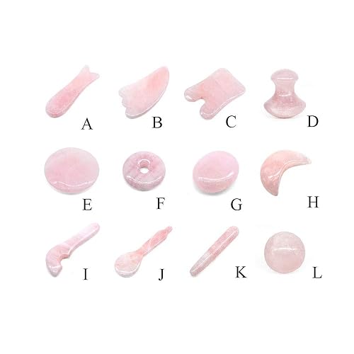 Miniatura 3 de Rose Gua Sha Herramientas de Masaje Facial Herramienta 100% Jade Gua Sha Anti Envejecimiento Facial Skin SPA para Rejuvenecer Piel Anti-arrugas Anti