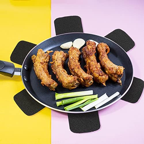 XPOOS 3 Pcs Pan Protectors For Stacking, Larger & Thicker Felt Pot Dividers Pads, Pan Separators Pads Anti Scratch, Perfect For Non Stick Pans, Saucepans, Stoneware Skillets