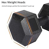 Yaheetech Arm Hand Dumbbell 5 KGx2 (Sold in pair) Hexagon dumbbell for Strength Training Home Workout Aerobic Black - Image 7