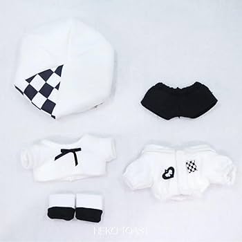 Amazon.co.jp: 無属性 ぬいぐるみ 着せ替え 15cm 服 白 : おもちゃ