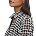KARL LAGERFELD Paris Women's Sportswear Blouse,Black/Soft White,Small