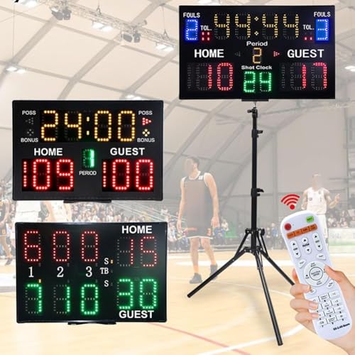 Marcador multideportivo LED de 15 dígitos para evitar errores arbitrales 3