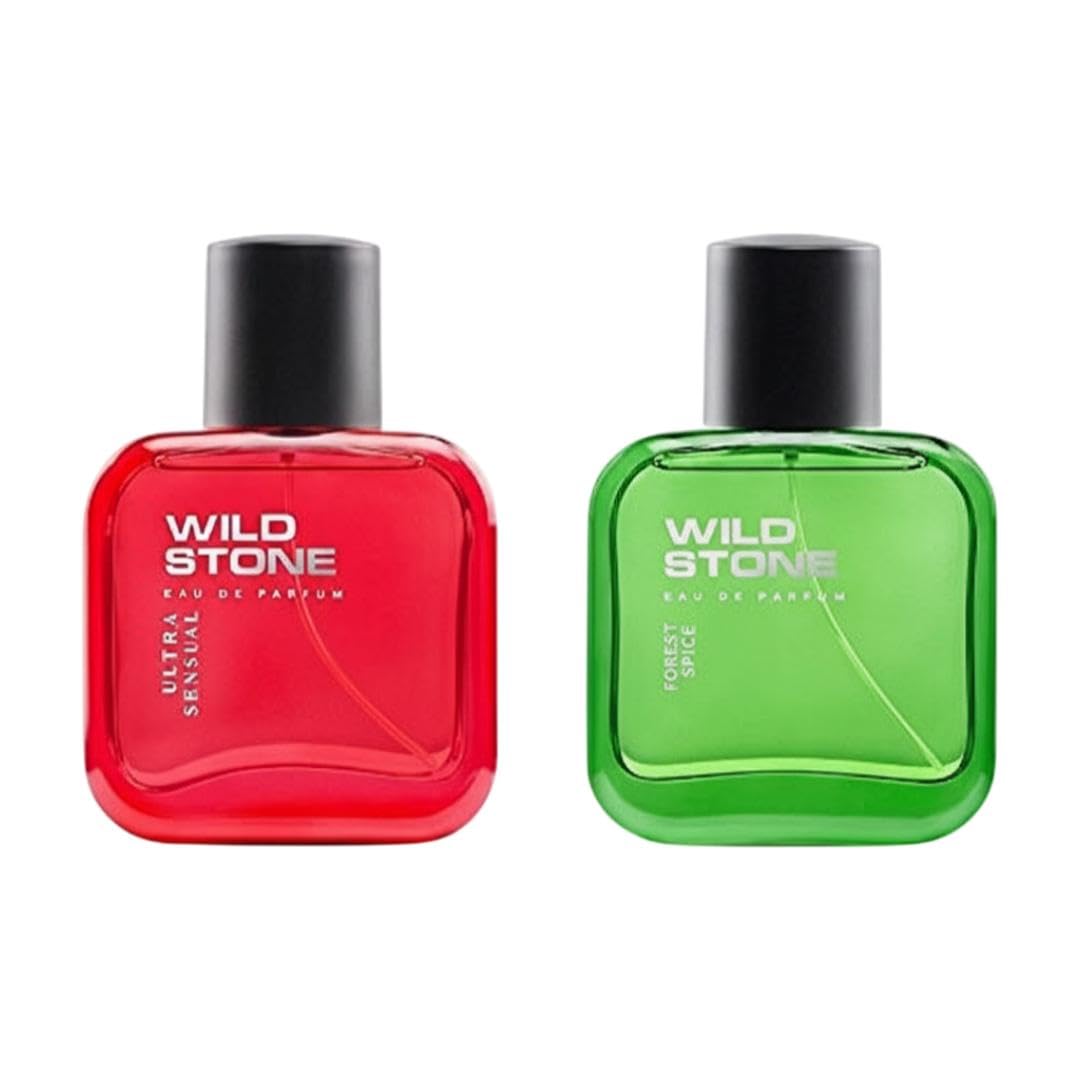 Wild Stone Forest Spice and Ultra Sensual Perfume Combo for Men 30ml (Pack of 2)