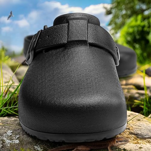 Image of KEMISANT Women Clogs,Comfortable Mules Sandals Slippers Nurse Garden Shoes Unisex for Men Cushioned Support