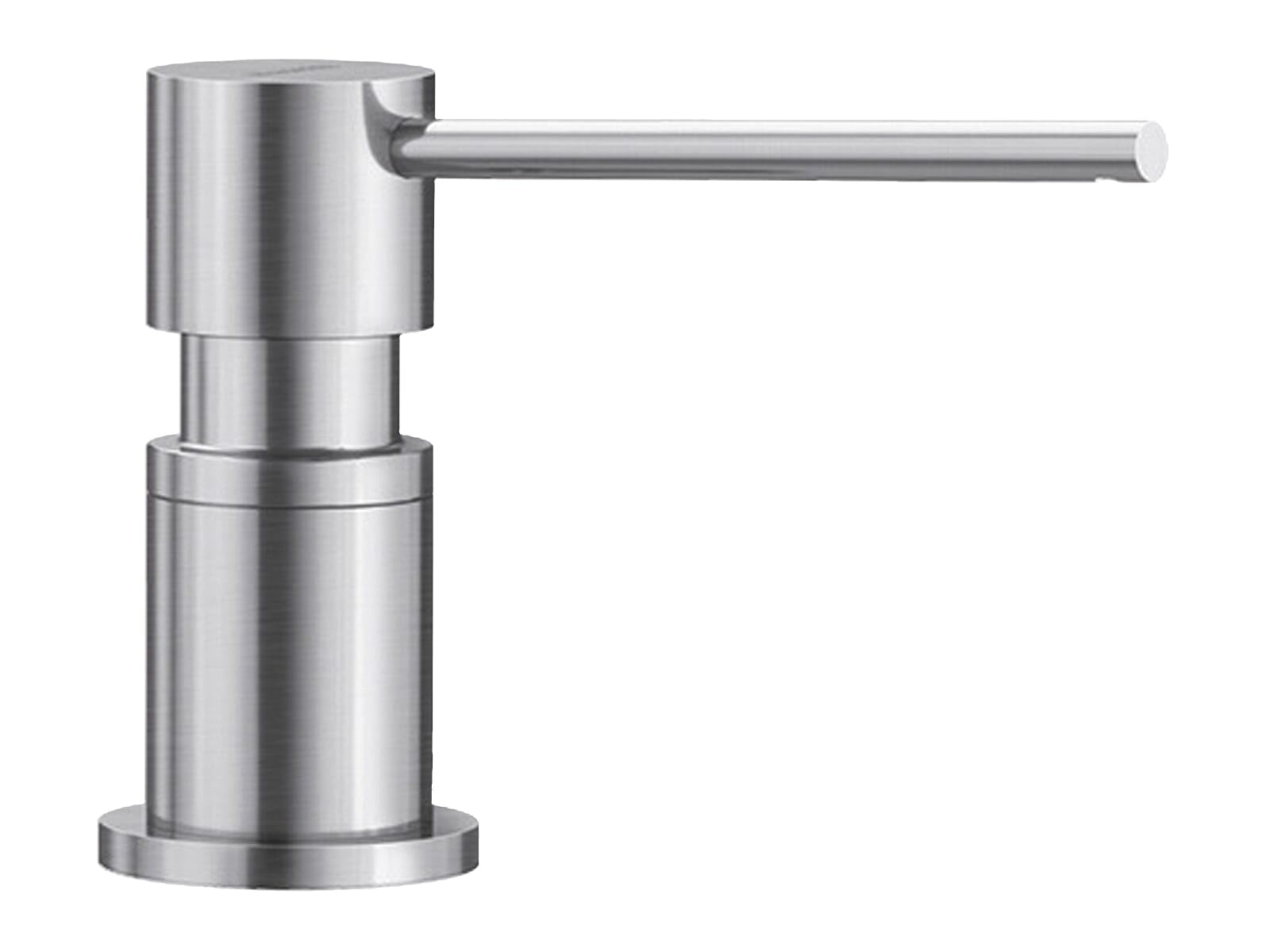 BLANCO LATO soap Dispenser in PVD Steel | Suitable for All BLANCO Kitchen Mixer taps | Convenient top Filling | Washing-up Liquid/soap Dispenser | 35 mm tap Hole | Bottle Volume 300 ml | Ø 4.5 cm