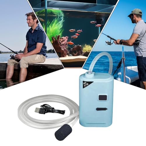 Bomba de aire para acuario y sistemas hidropónicos con burbujeador USB 5
