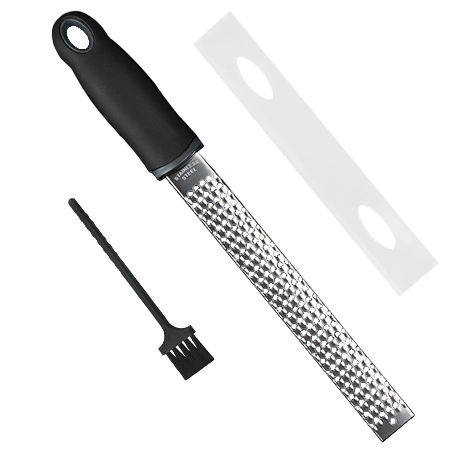 SUSWIMおろし器 クラシック おろし金 千切り器 パルメザンチーズ しょうが ニンニク ゼスターグレーター すりおろし チーズ削り (大きな孔径)