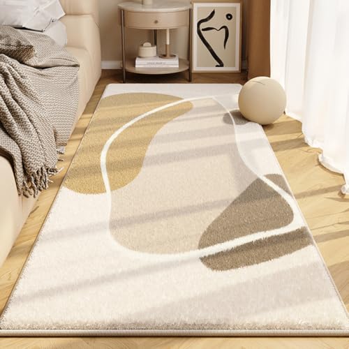 Bltokey カーペット ラグマット ラグ 厚手 極厚 ふわふわ肌触り 洗える おしゃれ 長方形 絨毯 お手入れ簡単 ラグカーペット 暖かい ふわふわ 防ダニ 抗菌 防臭 防音 滑り止め付き やわらか 一年中使えるタイプ 冬 夏 室内用 床暖房対応 オー