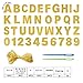 DIY Banner Kit with Letters Glitter Banner Letters Gold Customizable Birthday Banners Graduation Banner Custom Party Hanging Banner for Graduation Wedding Party Baby Shower Decoration (Gold)