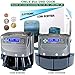 8T8 USD Coin Counter Machine - Professional Automatic Coin Sorter and Wrapper/Roller with LCD Display and 5 Coin Bins and Tubes