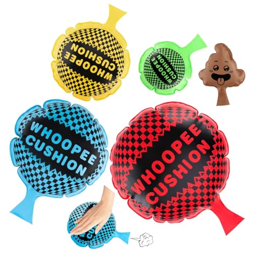 PBAHAUP Coussin Péteur Autogonflant 5 Pièces, Farces et Attrapes pour Adultes et Enfants, Idée Cadeau Hilarant pour Fêtes, Anniversaires et Événements,...