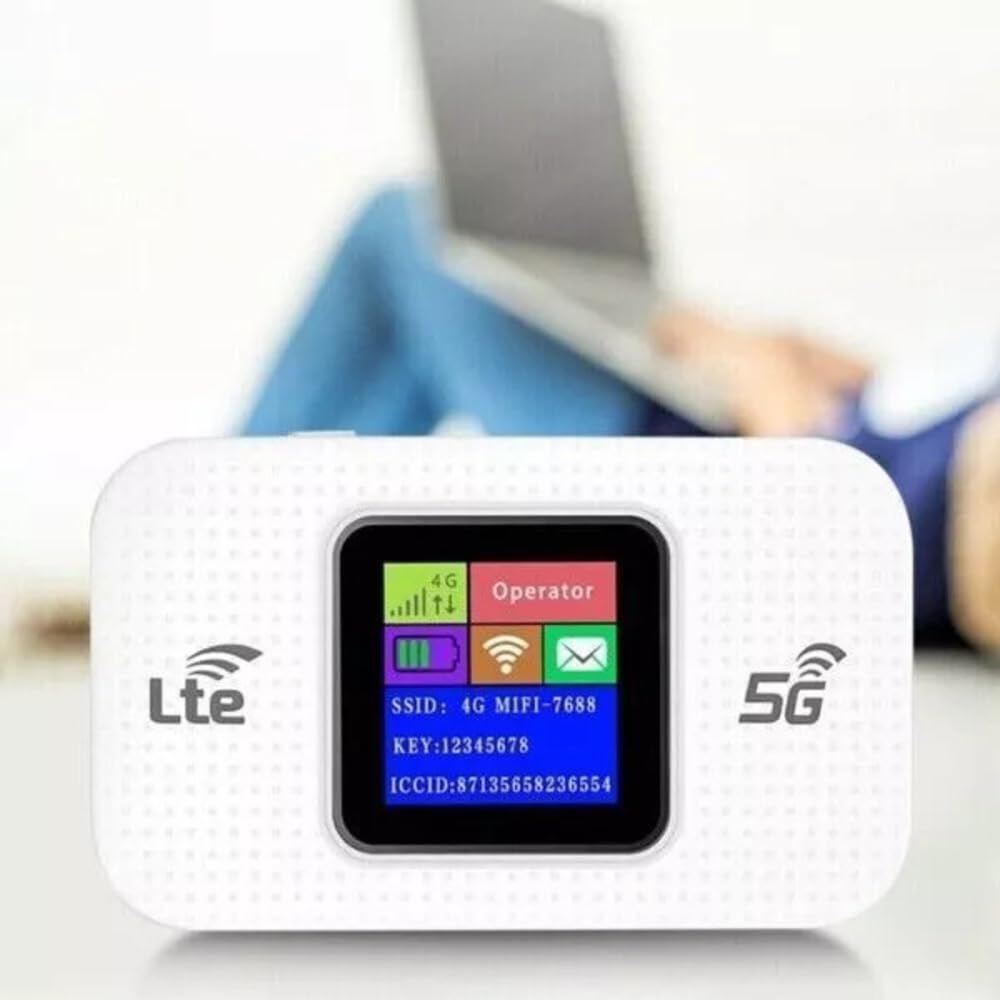 MODEM WIFI PORTATILE 4G/5G UNIVERSALE DA 150MBPS ROUTER MOBILE CON DISPLAY LED