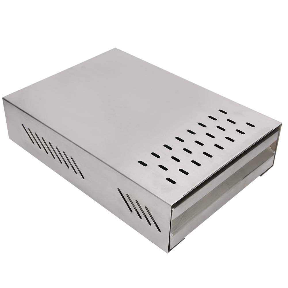 Kommerzieller Schubladentyp, Behälter für Kaffeepulver, Eimer mit Gummistange, Rutschfeste Matte für Café, Büro, Küche, 2,5 L Fassungsvermögen (SILVER)