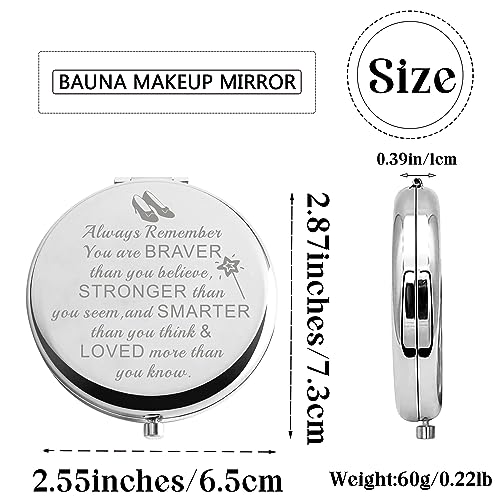 Espejo de maquillaje redondo BAUNA acero 7.3x6.5x1cm miniatura 3
