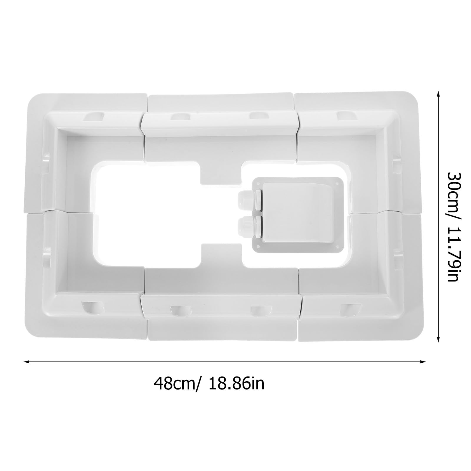Supporto per Pannello Solare Bianco, Kit Abs Robusto per Rv