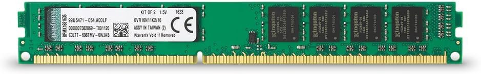 Get Popular Offer Kingston Technology 16GB Non-ECC CL11 DIMM 1600MHz DDR3 RAM (KVR16N11K2/16) - Kit of 2