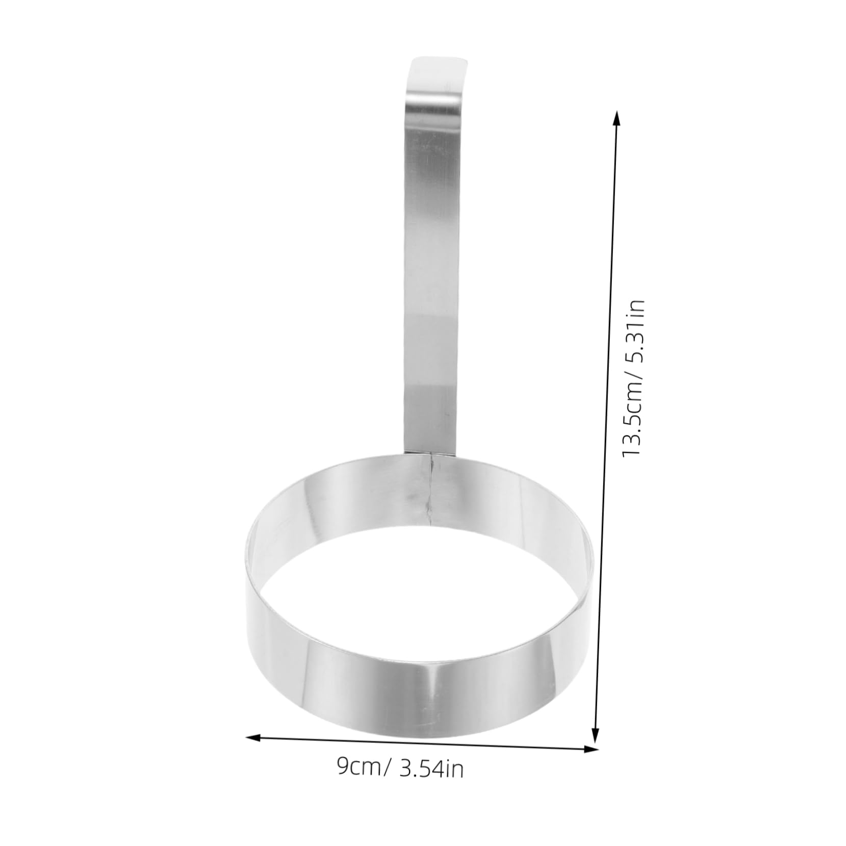 FUNOMOCYA 2pc Stainless Steel Omelette Maker Griddle Egg Ring Easy Frying Egg Shaper for Breakfast