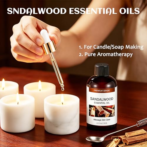 Aceite Esencial de Sándalo 100% Natural para Aromaterapia 4 Fl Oz miniatura 3