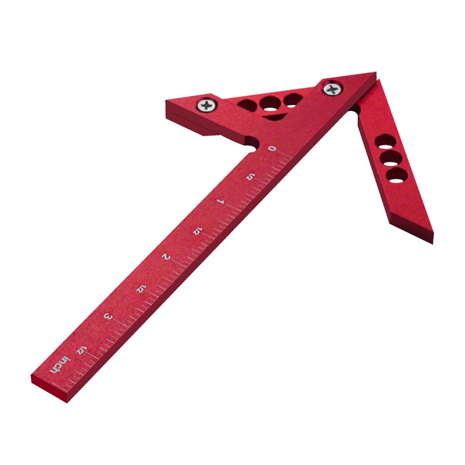 Hzbb A Luminum Lloy Woodworking Center Gauges Compact & Portable Ruler Ccurate Measurements For Wood Projects Measuring Tool
