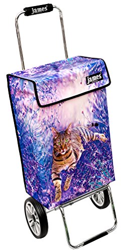 james® Einkaufstwagen Design SOMBALILA Deluxe, moderner Einkaufstrolley, bunter Lifestyle Trolly, Rollkoffer, 40kg…